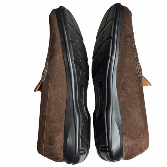 Cole Haan Suede Loafer Shoes Mens 11.5 Brown Leather Moc Toe Classic Comfort - Picture 7 of 14